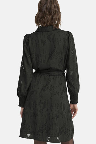 Kleedje met lange mouwen - zwart - Fransa®