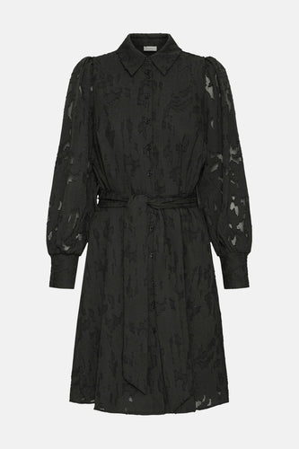 Kleedje met lange mouwen - zwart - Fransa®