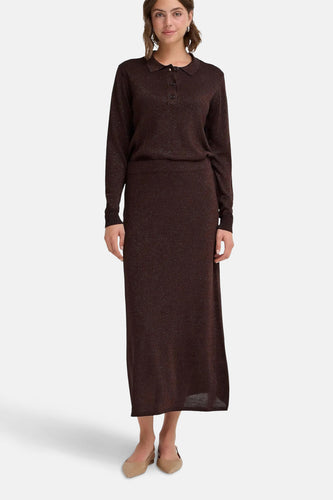 Pull met ronde hals - bruin - Fransa®