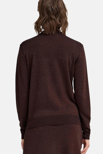 Pull met ronde hals - bruin - Fransa®