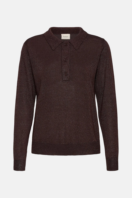 Pull à col rond - brun