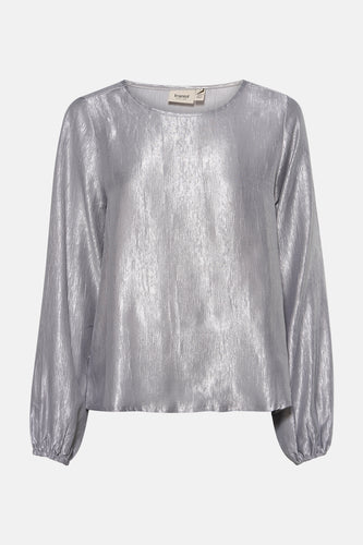 Blouse met lange mouwen - zilver - Fransa®