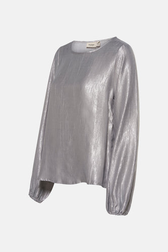 Blouse met lange mouwen - zilver - Fransa®