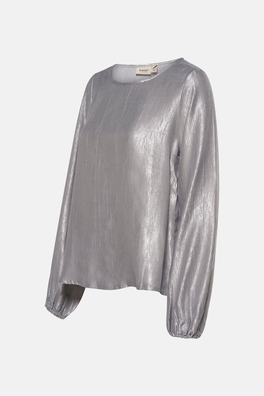 Blouse met lange mouwen - zilver - Fransa®