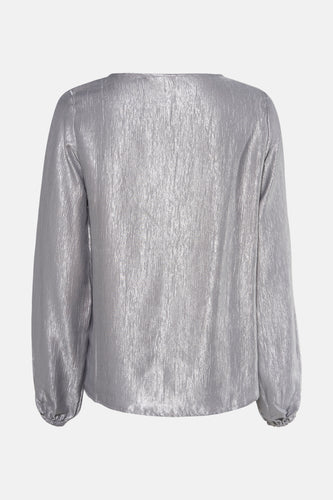Blouse met lange mouwen - zilver - Fransa®