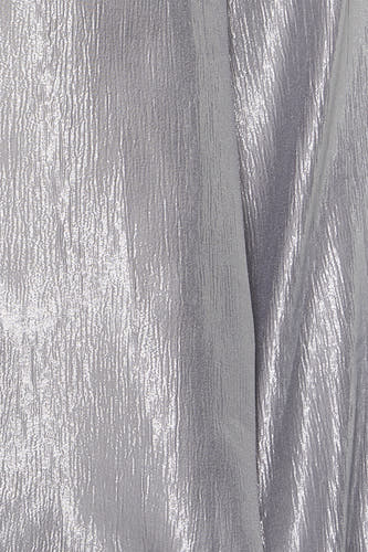 Zilveren blouse met lange mouwen van Fransa, met een glanzende, gekreukte textuur.