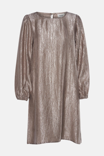 Kleedje met lange mouwen - beige - Fransa®