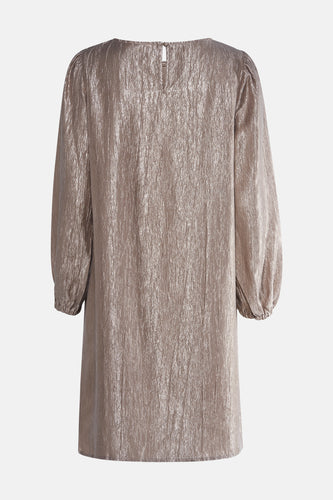 Kleedje met lange mouwen - beige - Fransa®