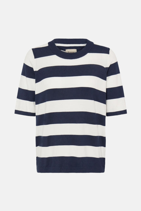 Pull met ronde hals - blauw