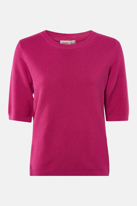 Pull met ronde hals - roze