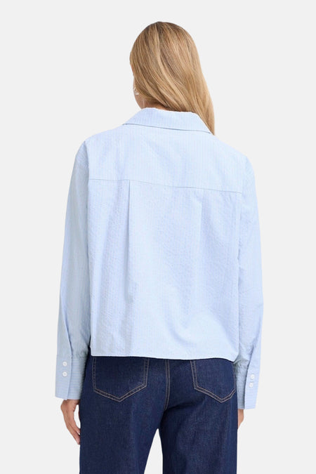 Hemd met lange mouwen - blauw
