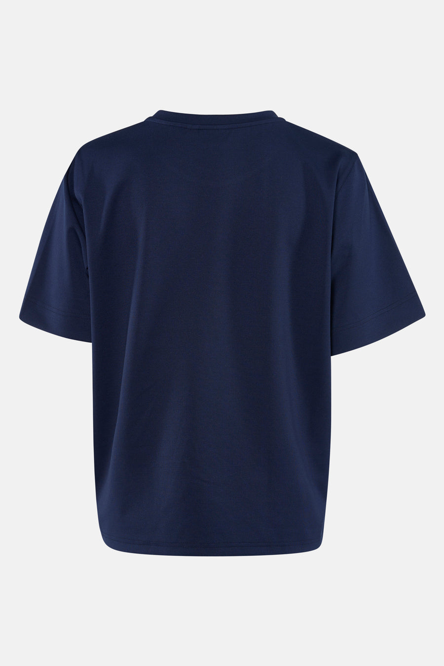 T-shirt bleu à manches courtes de France, couleur unie, impression sur le dos.