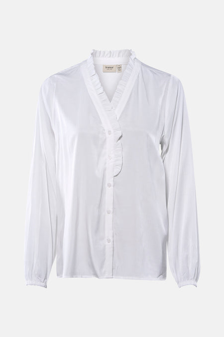 Blouse à manches longues - Blanc