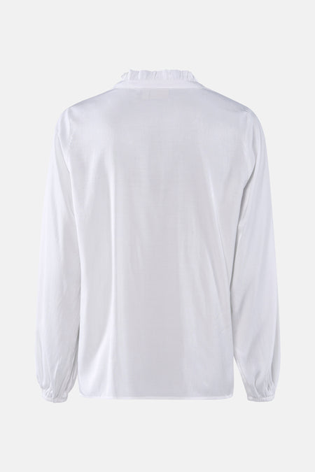 Blouse à manches longues - Blanc