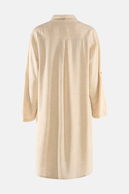 Kleedje met korte mouwen - Beige