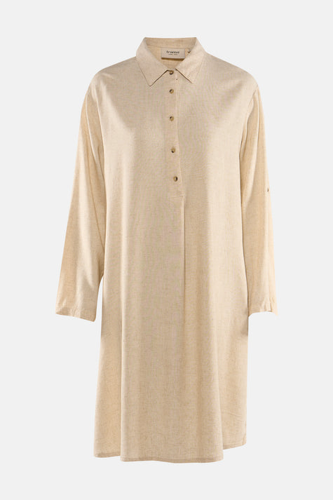 Kleedje met korte mouwen - Beige