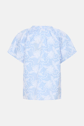 Chemisier (manches courtes) bleu - Fransa®