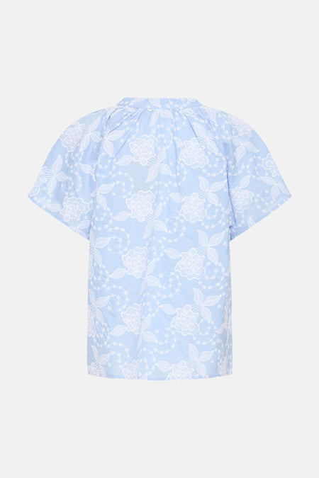 Chemisier (manches courtes) bleu - Fransa®