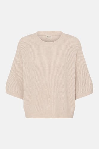 Pull O-hals - Beige