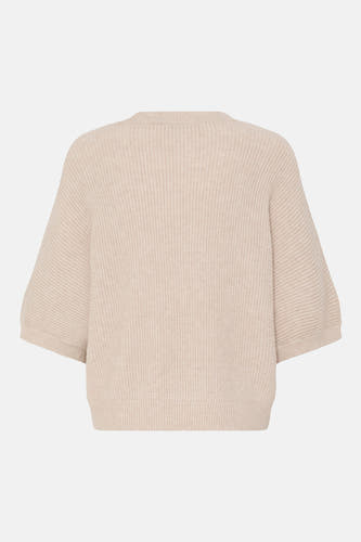 Pull O-hals - Beige