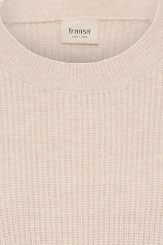 Pull O-hals - Beige