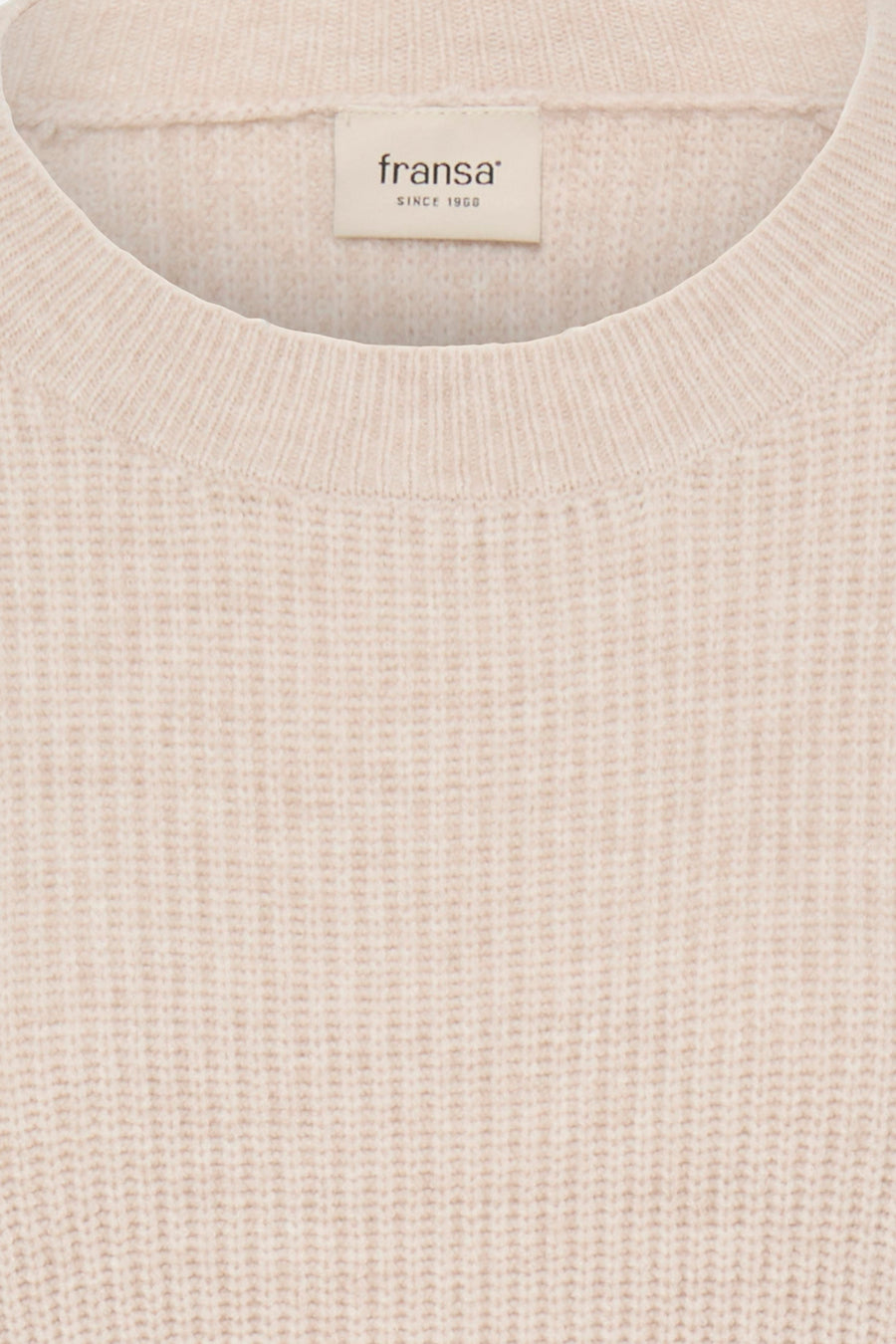 Pull O-hals - Beige