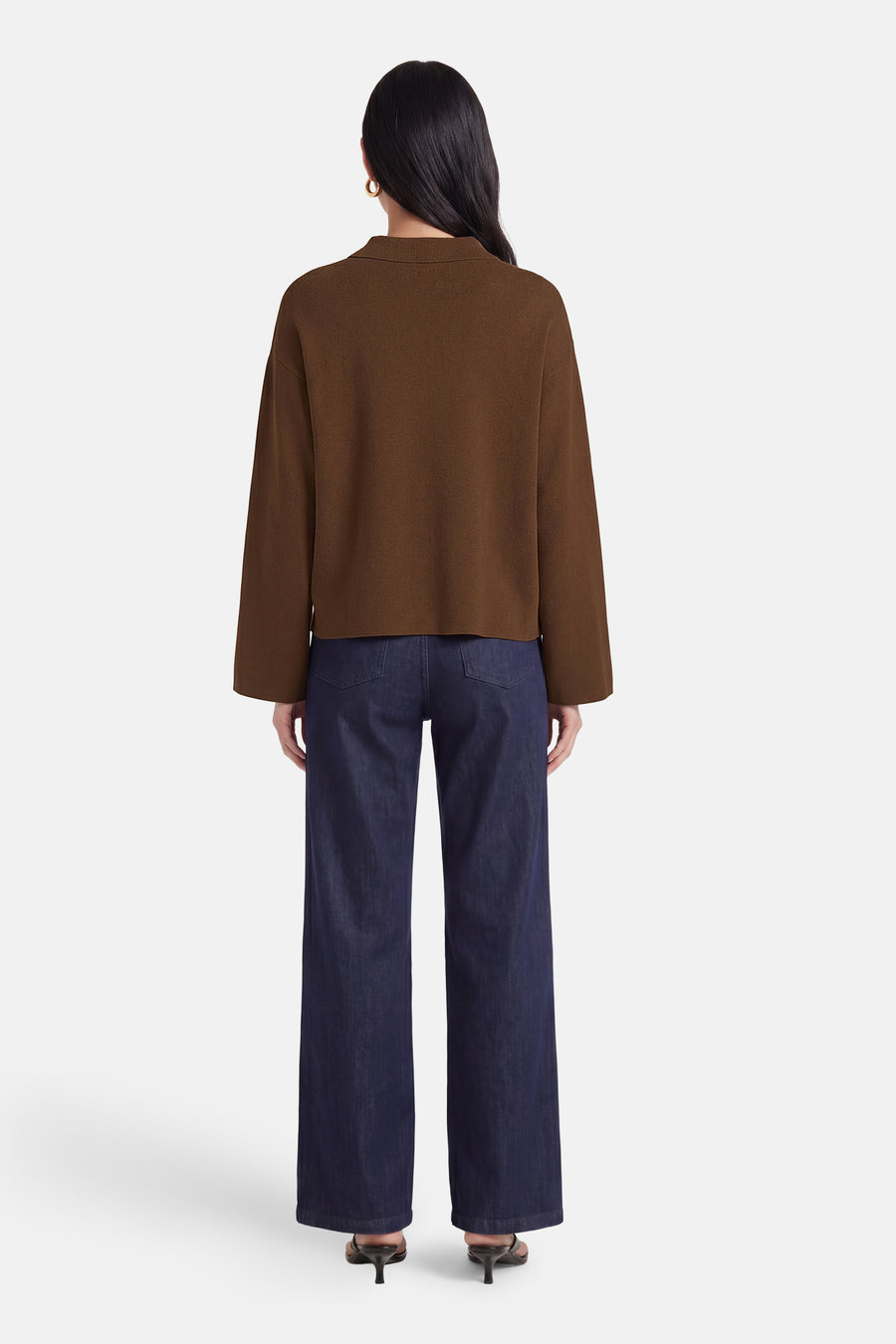Pull O-hals - bruin
