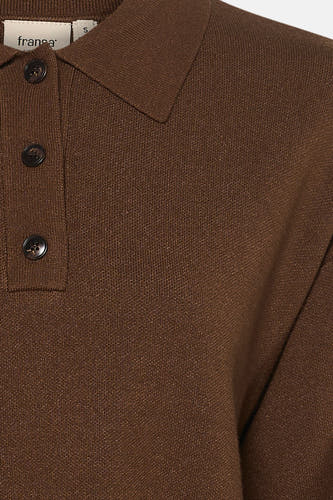 Pull O-hals - bruin