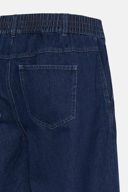 Broek - mid blue denim
