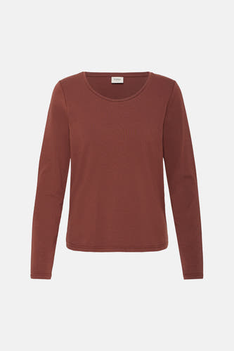 T-shirt met lange mouwen - bruin
