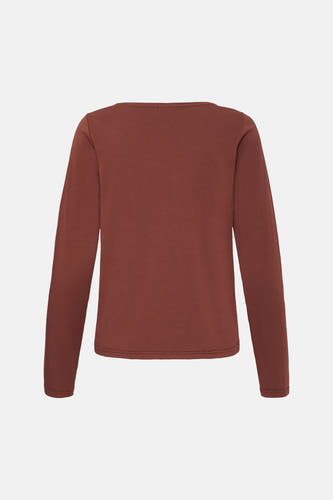 T-shirt met lange mouwen - bruin