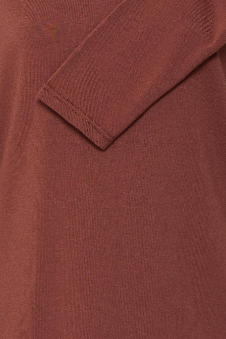 T-shirt met lange mouwen - bruin
