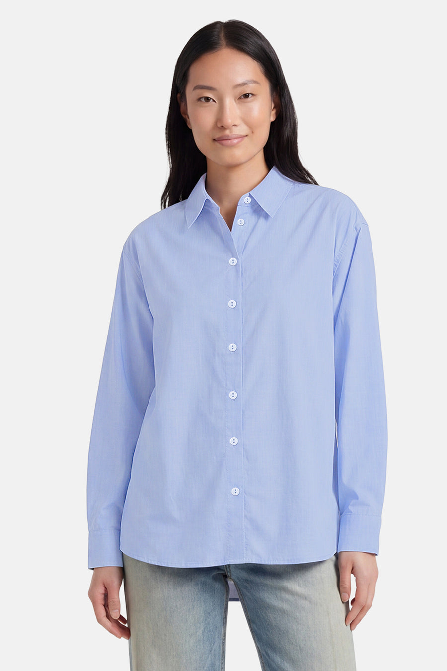Hemd met lange mouwen - blauw