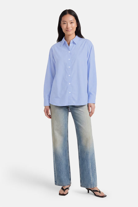 Hemd met lange mouwen - blauw