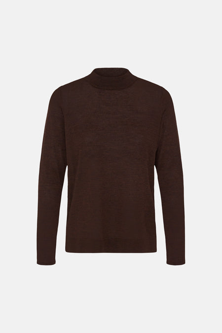 Pull O-hals - bruin