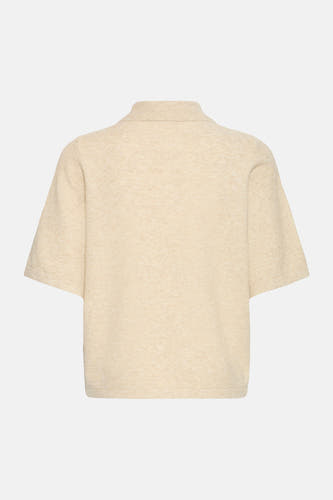 Pull col O beige - Fransa®