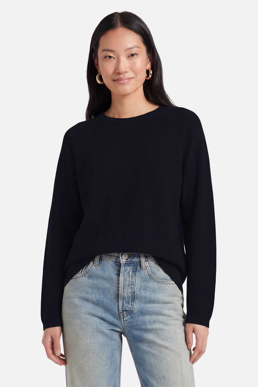 Pull O-hals - blauw