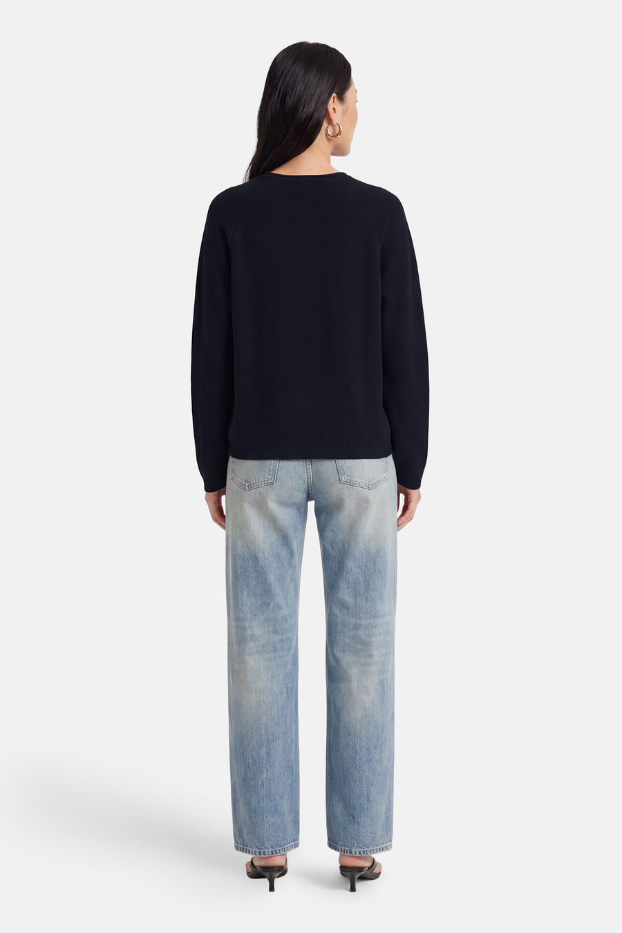 Pull O-hals - blauw