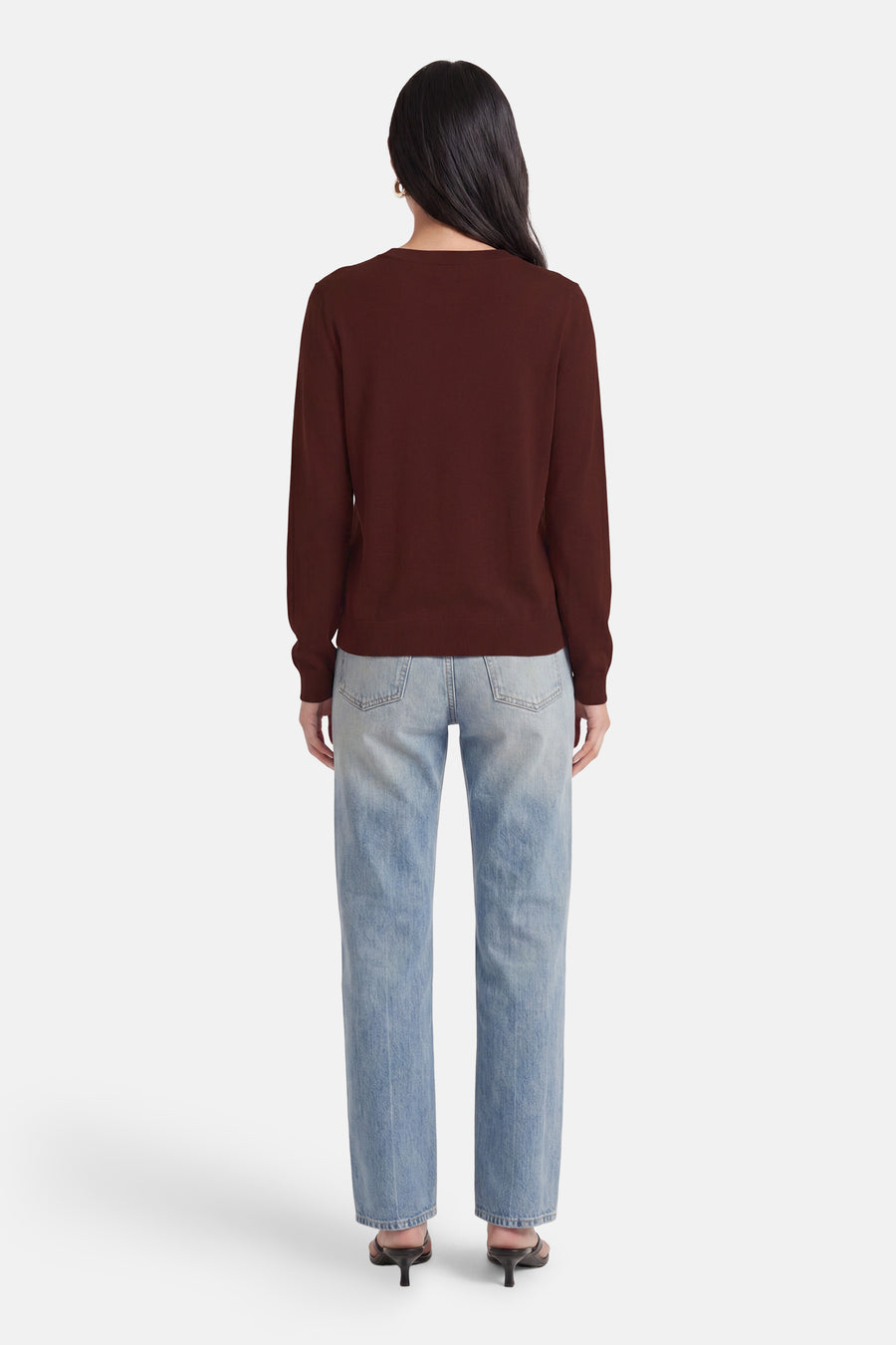 Pull O-hals - bruin