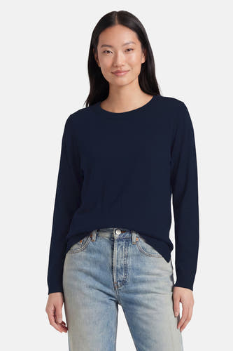Pull O-hals - blauw