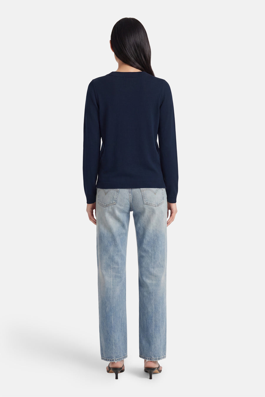 Pull O-hals - blauw