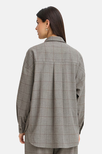 Chemisier (manches longues) gris - Fransa®
