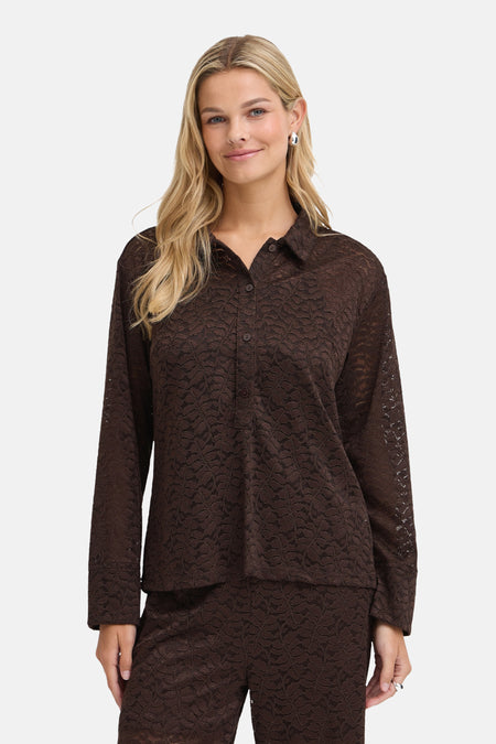 Hemd (lange mouwen) bruin - Fransa®