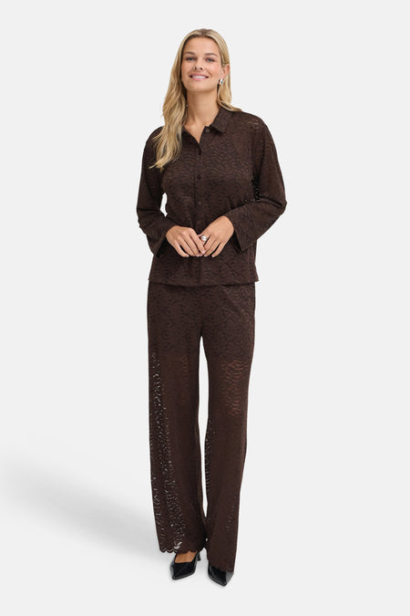 Hemd (lange mouwen) bruin - Fransa®