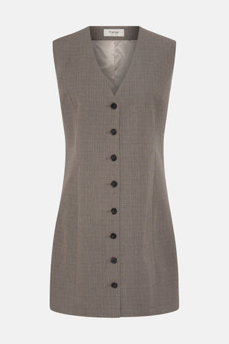 Robe à manches courtes - brun