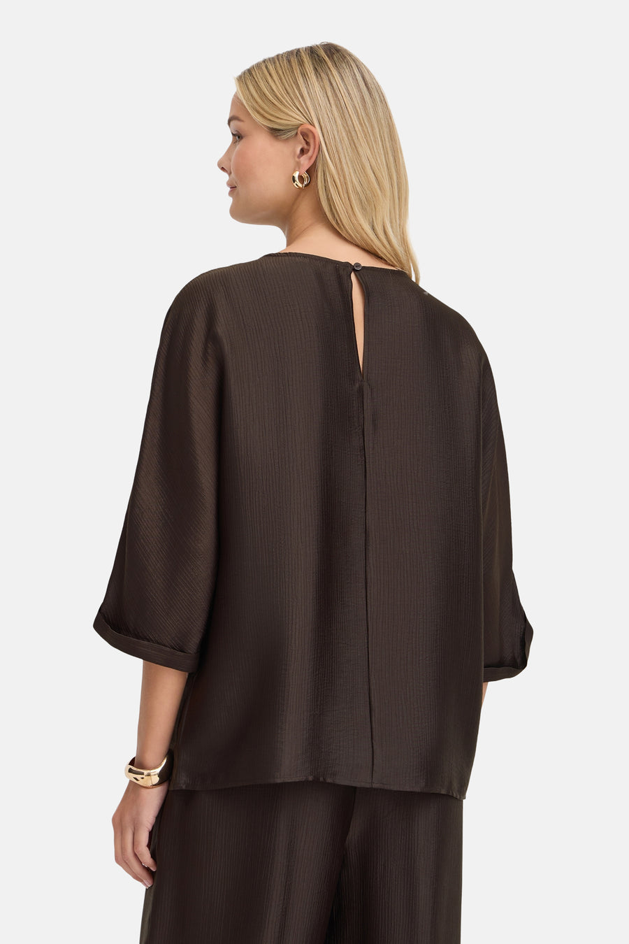 Blouse 3/4 bruin - Fransa®