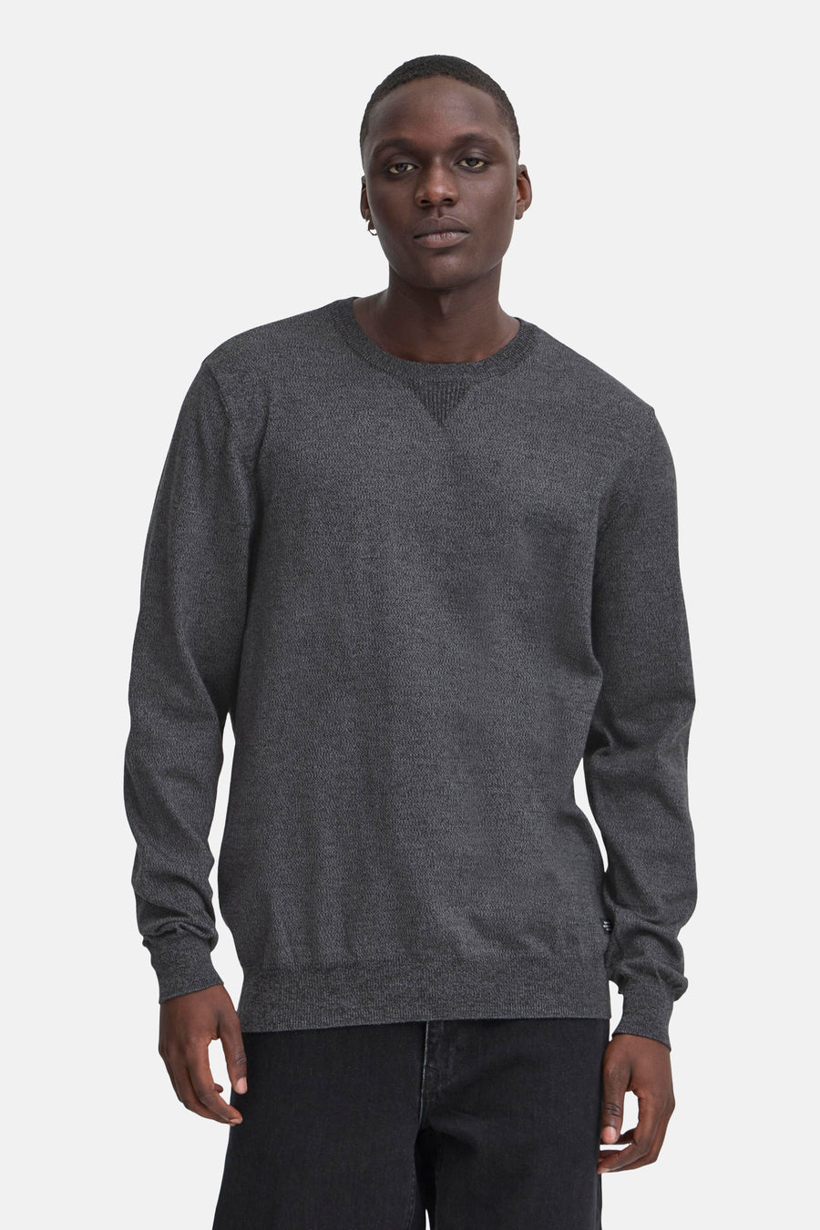 Pull met ronde hals - Grijs - BLEND - 1