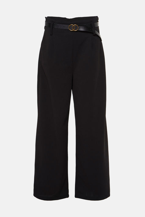 Pantalon coloré Noir - Terra di Siena