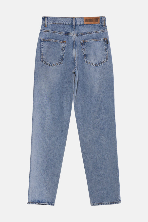 Jeans wide Light blue denim - WOODBIRD