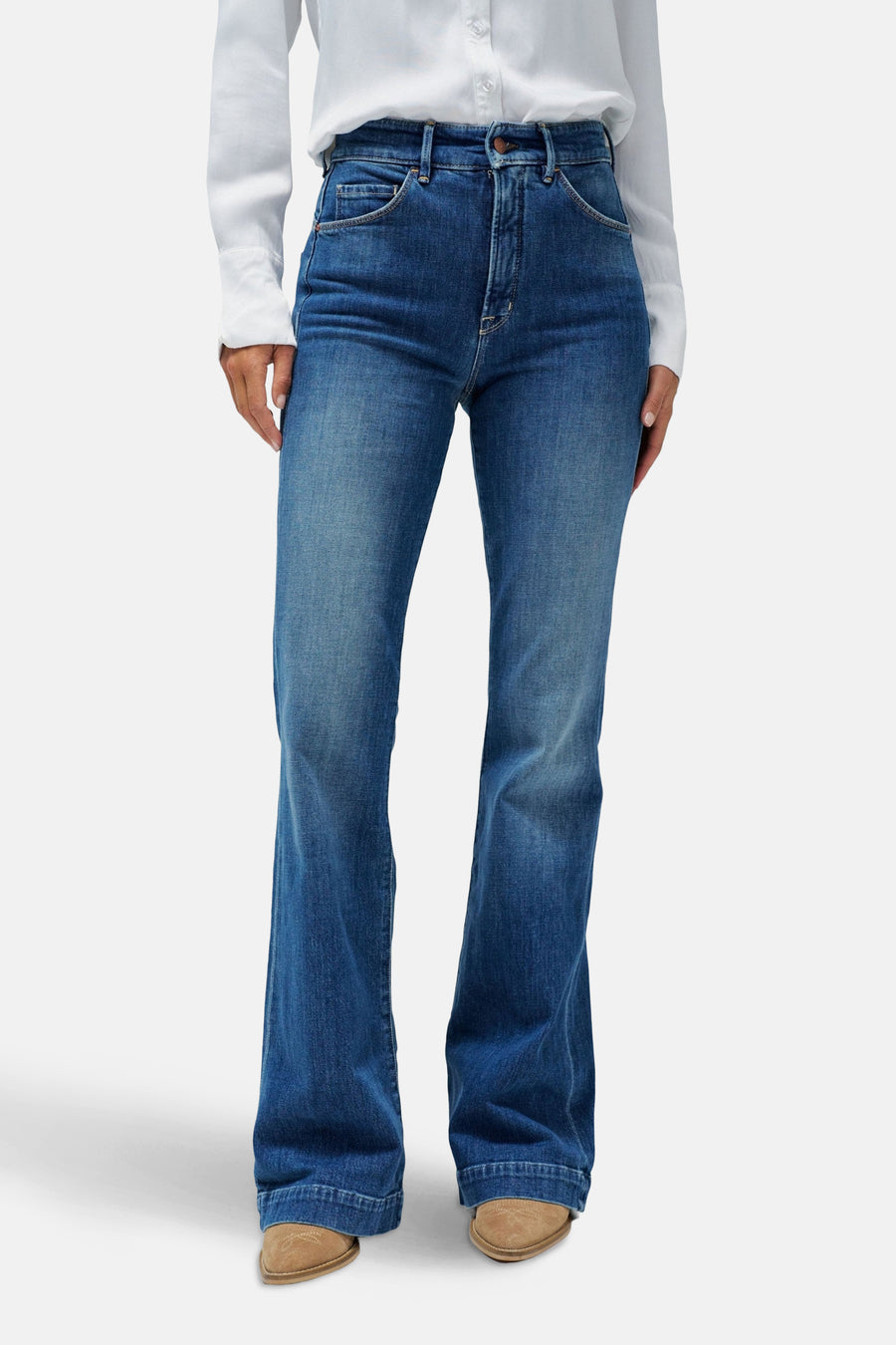 Jeans flared mid blue denim - Salsa Jeans® - Salsa Jeans®